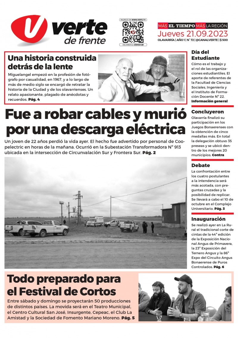 La tapa de Verte en Papel